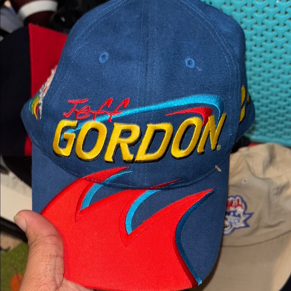 Jeff Gordon Blue and Red Cap